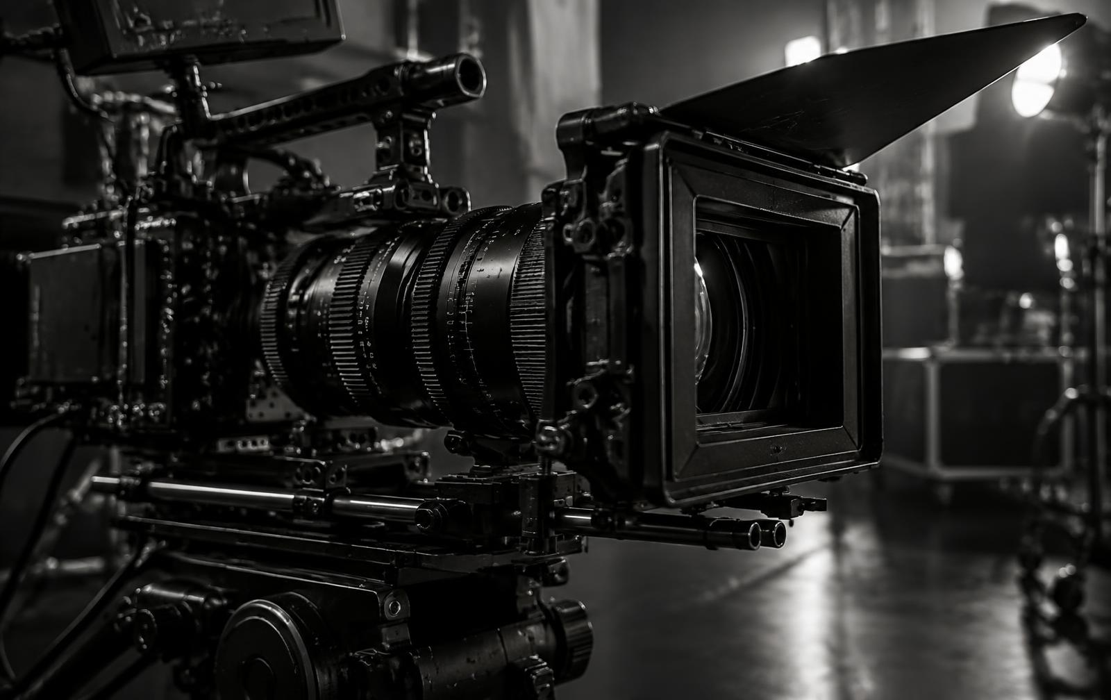 Cinema camera prepared for a commercial production